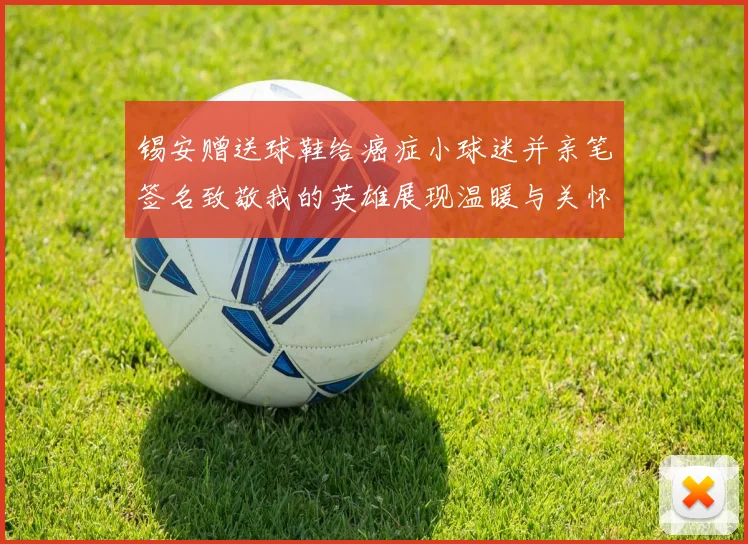 锡安赠送球鞋给癌症小球迷并亲笔签名致敬我的英雄展现温暖与关怀