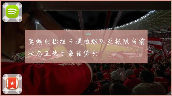 奥赖利称纽卡逼迫球队至极限当前状态正处于最佳势头